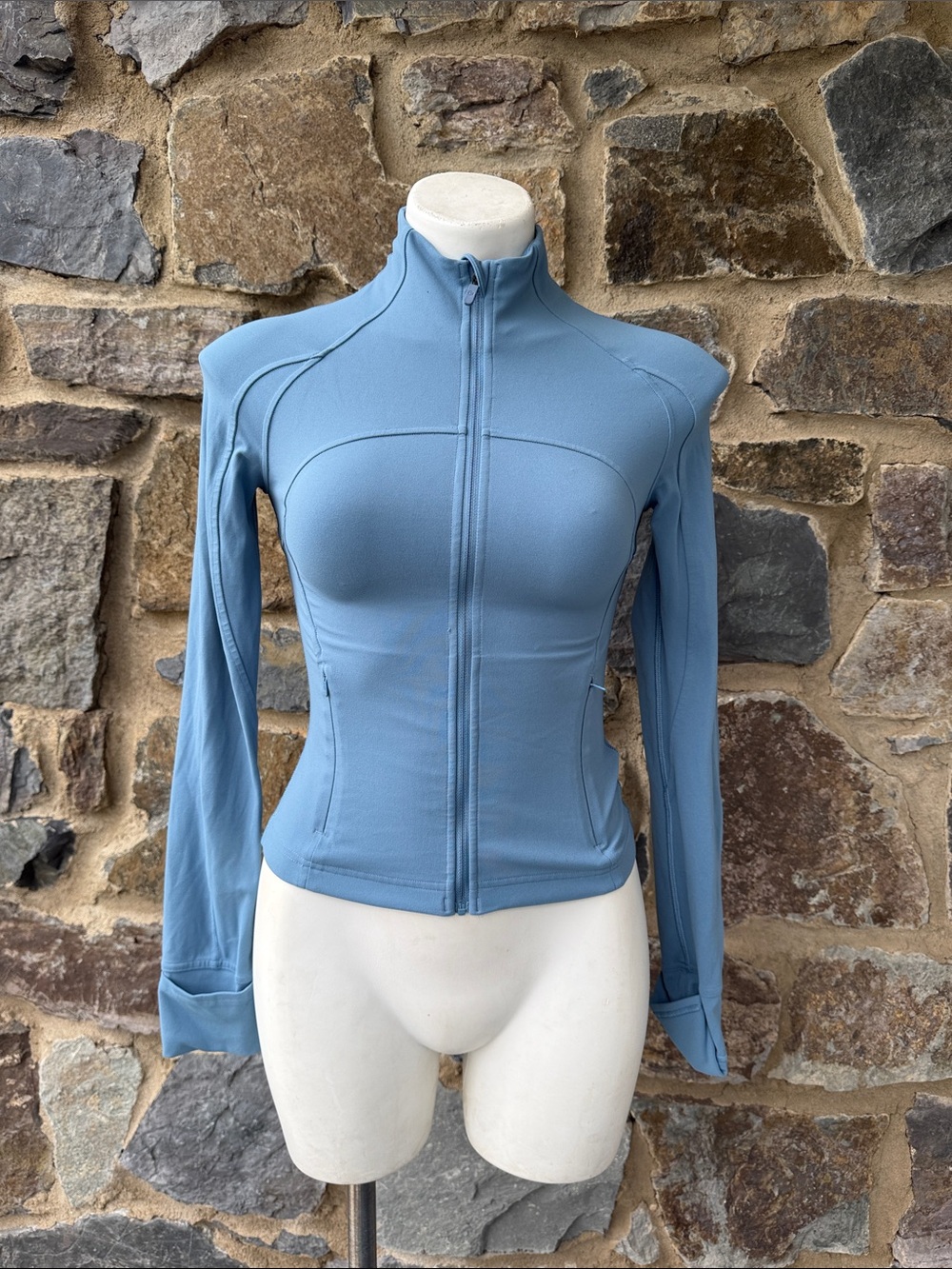 Lululemon Athletica Cropped Define Jacket *Nulu Fabric in Utility Blue Size 4